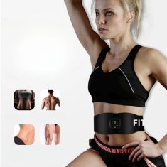 SOLFIT® Električni EMS pojas za oblikovanje trbušnih mišića i bokova, masažer za mršavljenje | SHAPEUP