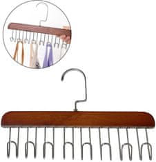 HOME & MARKER® Organizator za grudnjake i kravate s 8 kukica (2 kom) – vješalica za ormar | OCTAHANGER