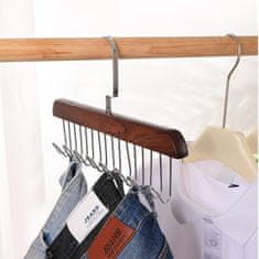 HOME & MARKER® Organizator za grudnjake i kravate s 8 kukica (2 kom) – vješalica za ormar | OCTAHANGER