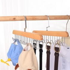 HOME & MARKER® Organizator za grudnjake i kravate s 8 kukica (2 kom) – vješalica za ormar | OCTAHANGER