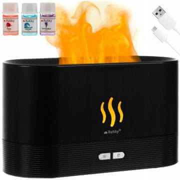 Ruhhy LED RGB difuzor ovlaživač zraka i isparivač eteričnih ulja 180ml + eterična ulja
