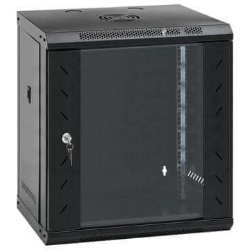 Vidaxl Zidni serverski ormar 12U, 19", IP20, 53x40x60 cm