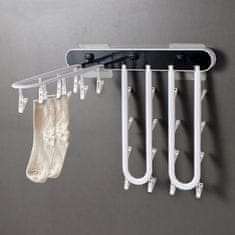 HOME & MARKER® Sklopivo zidno sušilo za rublje, prijenosno i kompaktno, za balkon i unutarnju upotrebu | VENTIDRY