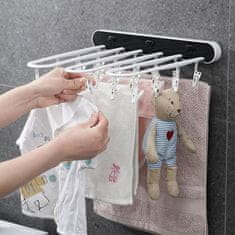 HOME & MARKER® Sklopivo zidno sušilo za rublje, prijenosno i kompaktno, za balkon i unutarnju upotrebu | VENTIDRY