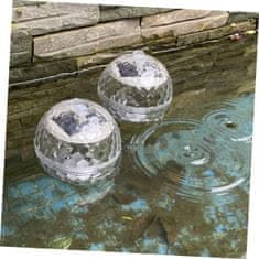 HOME & MARKER® Plutajuća solarna disko LED svjetiljka za bazen, šarena rasvjeta za zabavu | DISCOGLO