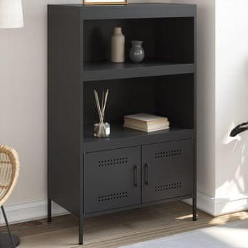 Vidaxl Ormarić, crni, 68x39x113 cm, čelik