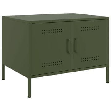Vidaxl Klub stolić maslinasto zelene boje 68x50x50,5 cm čelik