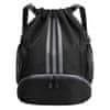 VIVVA® Sportski ruksak s više pretinaca, vodootporan, predal za cipele (31 x 15 x 42 cm) | STRIPEBACK, crna
