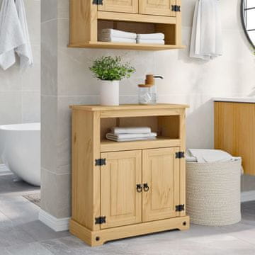 Vidaxl Corona Kupaonski Ormarić 70x33x80 cm Masivni Bor