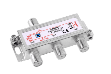 slomart Cabletech 3-smjerni razdjelnik signala 5-2450MHz (power pass)