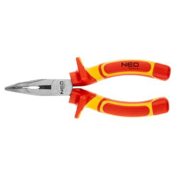 Topex Zakrivljena kliješta s dugim vrhom 160 mm 1000V, CrV, polirana