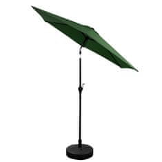Aga Nagibajući vrtni suncobran 250 cm Tamnozeleni