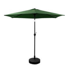Aga Nagibajući vrtni suncobran 250 cm Tamnozeleni