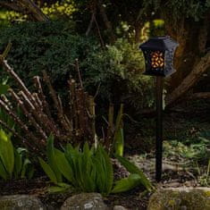 MG Standing Lantern solarna svjetiljka 12 LED, crno