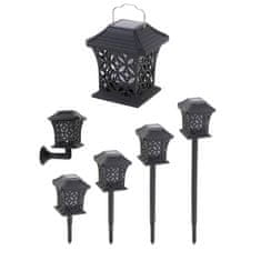 MG Standing Lantern solarna svjetiljka 12 LED, crno