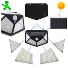 MG Wall Lamp solarna svjetiljka 100 LED, crno