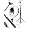 Ring Light svjetlosni prsten 60W + stativ 2.2m, crno