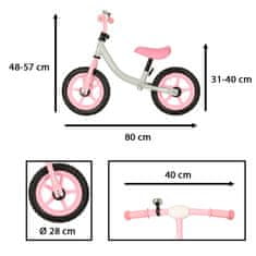MG Trike Fix Balance dječji izbacivač, ružičasta/bijela