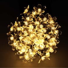 MG Flowers solarni lanac 50 LED 7m, topla bijela