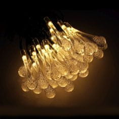 MG Icicle solarni lanac 30 LED 6.5m, topla bijela