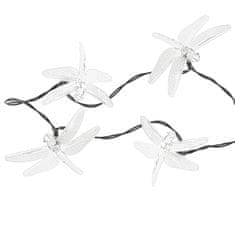 MG Dragonflies solarni lanac 30 LED 6.5m, topla bijela