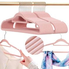 Severno Set MAGIC VELVET baršunastih vješalica, 20 kom., ružičaste