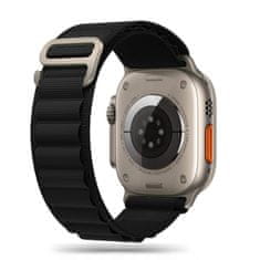 Tech-protect Nylon remen za Apple Watch 42/44/45/49mm, black