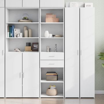 Vidaxl Visoki ormarić bijeli 50x42,5x185 cm materijal na bazi drveta
