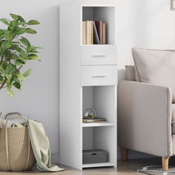 Vidaxl Visoki ormarić bijeli 30x42,5x124 cm materijal na bazi drveta