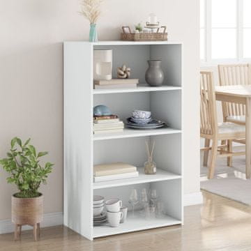Vidaxl Visoki ormarić bijeli 70x41x124 cm materijal na bazi drveta