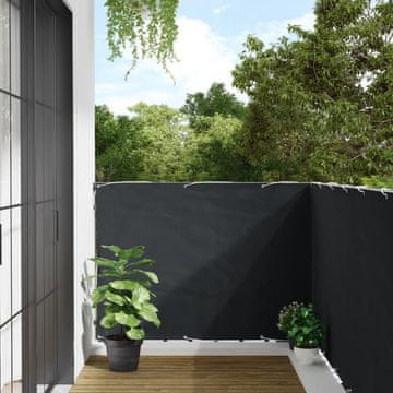 Vidaxl Balkonska tenda, antracit, 300x120 cm, PVC