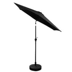 Aga Nagibajući vrtni suncobran 250 cm Crni