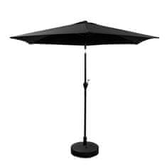 Aga Nagibajući vrtni suncobran 250 cm Crni