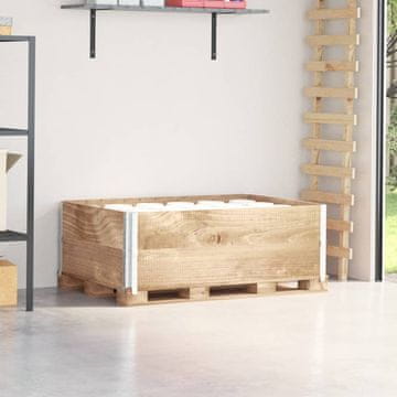 Vidaxl Ograde za palete, 2 kom, 120 x 80 cm, masivno borovo drvo
