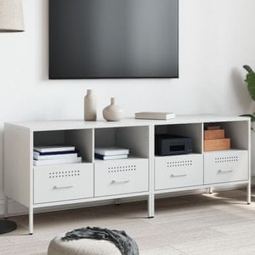 Vidaxl TV ormarići, set od 2, bijeli, 68x39x50,5 cm, čelik