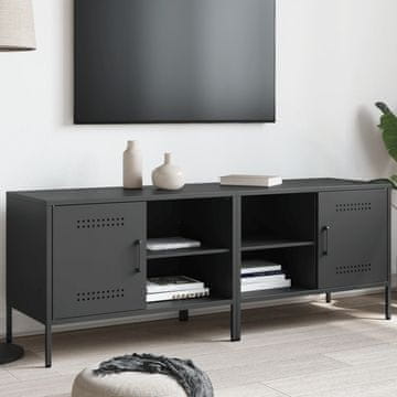 Vidaxl TV stalci, set od 2, crni, 68x39x50,5 cm, čelik