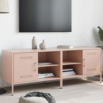 Vidaxl TV stalci, set od 2, ružičasti, 68x39x50,5 cm, čelik