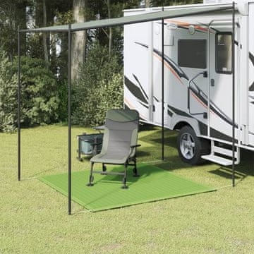 Vidaxl Prostirka za šator svijetlozelena 200x200 cm HDPE