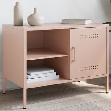 Vidaxl TV stalak roze 68x39x50,5 cm čelik