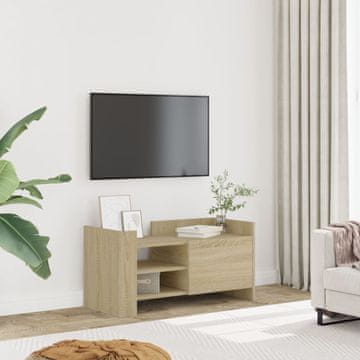 Vidaxl TV ormarić Sonoma hrast 80x35x40 cm Materijal na bazi drveta