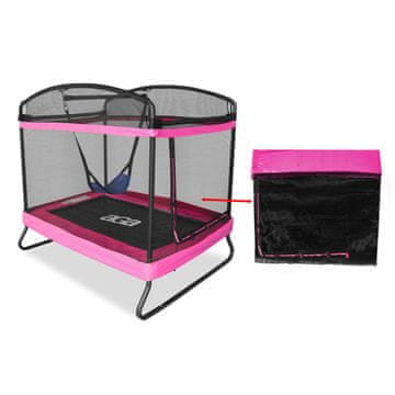 Aga Zaštitna mreža za pravokutni trampolin 122x183 cm Ružičasta