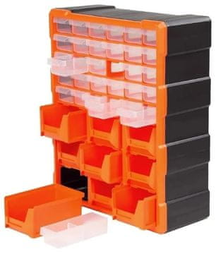 SILA Plastični organizator za radionicu, 30 ladica, 9 pladnjeva, 47x38,5 cm