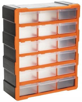 SILA Plastični organizator za radionicu s 18 ladica, viseći, 47x38,5 cm