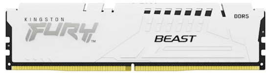 Kingston Fury Beast RAM disk, DDR5, 16GB, CL32, DIMM, bel (KF564C32BW-16)