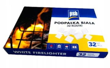 PSB Potpala za roštilj, bijela, univerzalna, 32 parafinske kocke