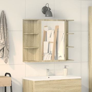 Vidaxl Kupaonski ormarić Sonoma hrast 80 x 20,5 x 64 cm