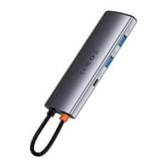 BASEUS Baseus Hub adapter 7u1 USB-C na 2x USB 3.0 + HDMI + USB-C PD
