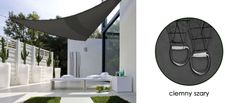 AIO FACTORY Jedro za sjenu, vodootporno, najlon, 3x3x3m, sivo