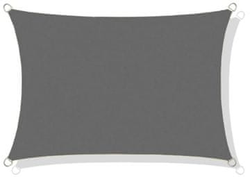 AIO FACTORY Vodootporno senčno nucleus codura 3x2m temno sivo