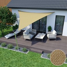 AIO FACTORY Vodootporno jedro za sjenu od codure 3x3x3m bež boje